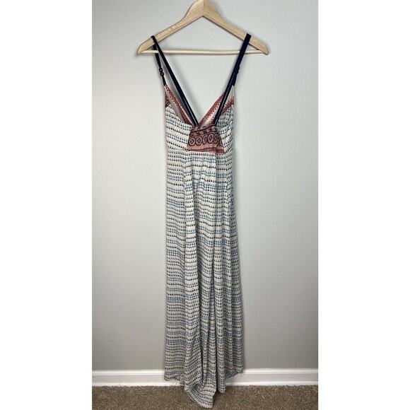 Angie Geometric Patterned Boho Maxi Dress Sleeveless Size Medium Stretch Women’s - Picture 2 of 7